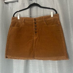 Light brown Corduroy mini skirt
